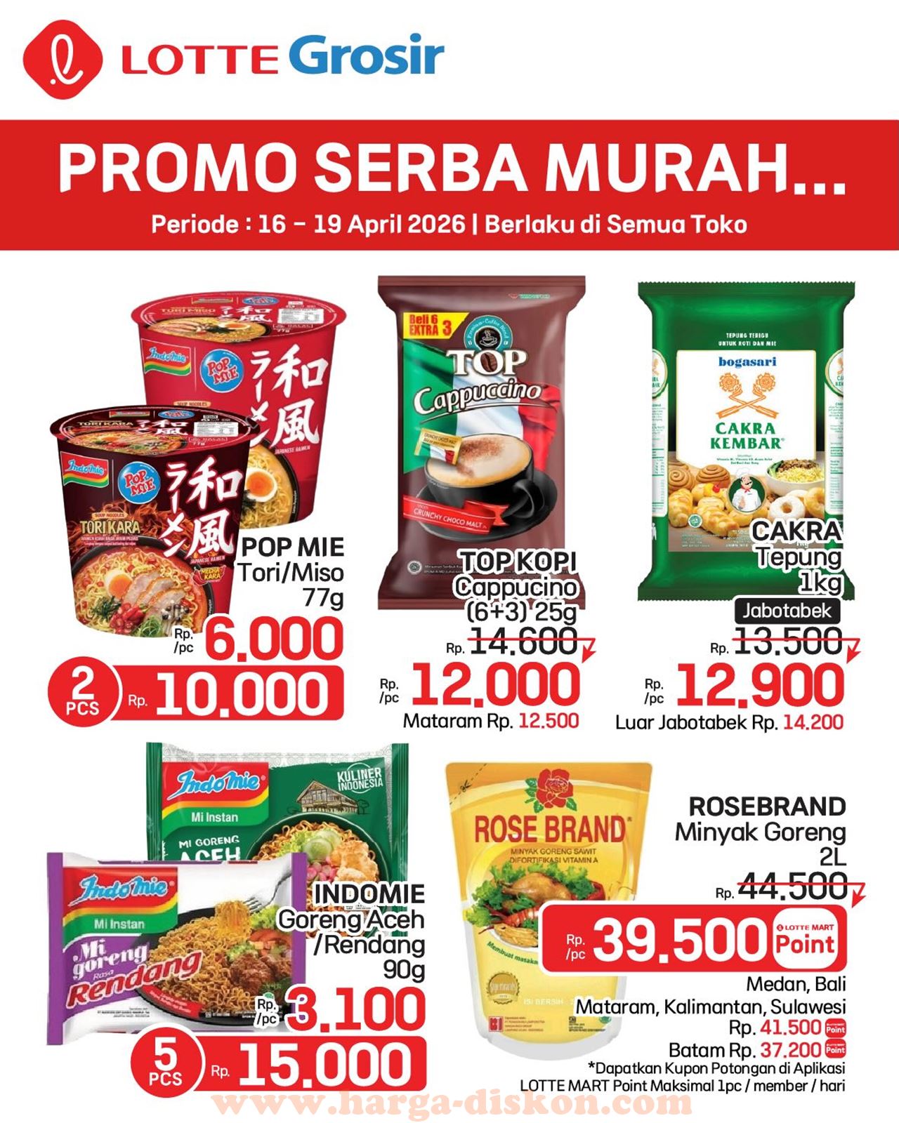 Promo LOTTE GROSIR Akhir Pekan 16 - 19 April 2026 • SoPasti.Com